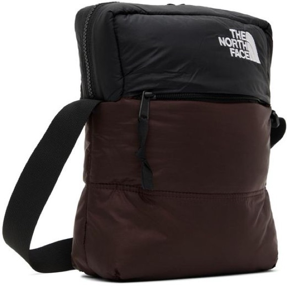 The North Face Handbags - NWT The North Face Nuptse crossbody bag brown/black